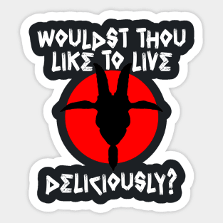 Live Deliciously (Darker Shirts) Sticker